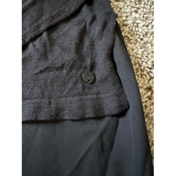 Bench Womens Long Sleeve Button up High Low Shirt Black Size Small Activewear - Picture 8 of 16